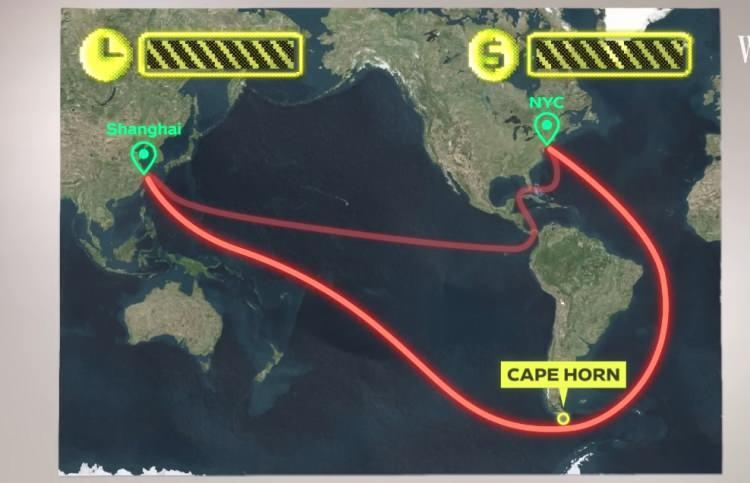 <p>Cape Horn'dan buradan geçebilirsiniz, bu da yolculuğunuza yaklaşık 13.000 kilometre ekleyecek ve sizi zaman ve para maliyetine bağlayacaktır. Ama bu küçük kısımdan geçebilseydiniz ne olurdu?</p>
