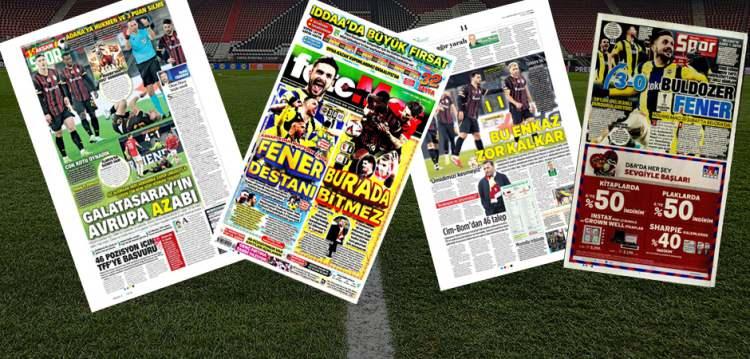 <p>Fenerbahçe ve Galatasaray aldıkları sonuçlar gazete manşetlerine bu şekilde yansıdı.</p>
