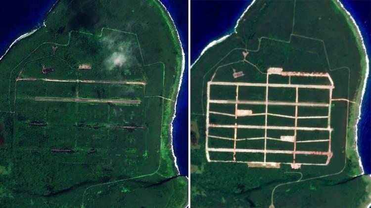<p>North Field'ın 3 Aralık 2023 ve 29 Ocak 2025 tarihleri arasında çekilen ve planet Labs firması tarafından hazırlanan bir dizi uydu görüntüsü, terk edilen havalimanının yeniden yapılandırılması çalışmalarının ne kadar büyük boyutlara ulaştığını gözler önüne seriyor.</p>