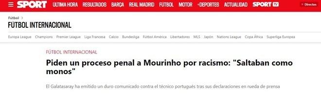 <p><strong>SPORT: "Mourinho hakkında ırkçılık nedeniyle dava açılması istendi"</strong></p>