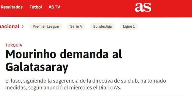 <p><strong>AS: "Mourinho, Galatasaray'a dava açtı"</strong></p>
