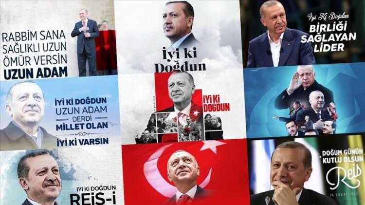 <p>71 yaşına giren Cumhurbaşkanı Recep Tayyip Erdoğan'ın doğum günü Türkiye ve dünyadan binlerce isim tarafından kutlandı. </p>
<p> </p>