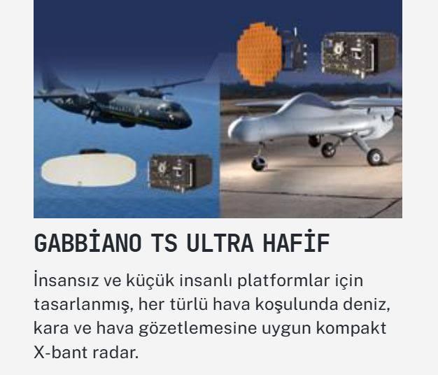 <p><span style="color:#B22222"><strong>İHA'LAR İÇİN RADAR</strong></span></p>
