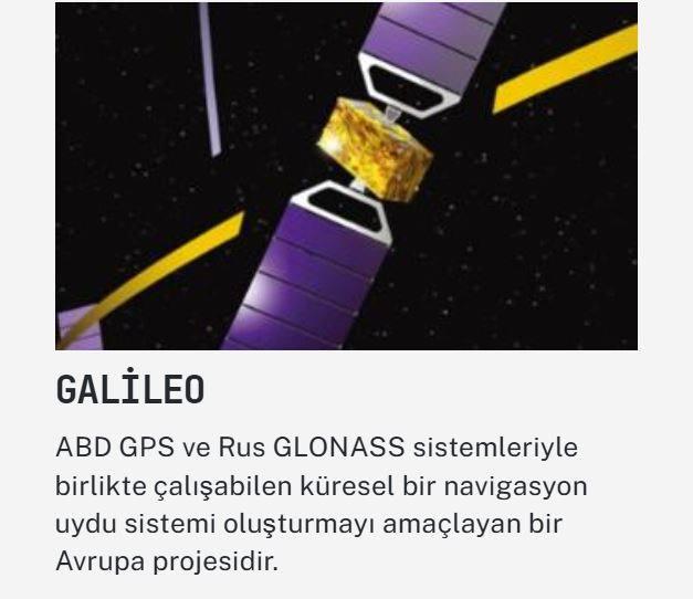 <p><span style="color:#B22222"><strong>GALİLEO</strong></span><strong>  |  KÜRESEL NAVİGASYON SİSTEMİ</strong></p>
