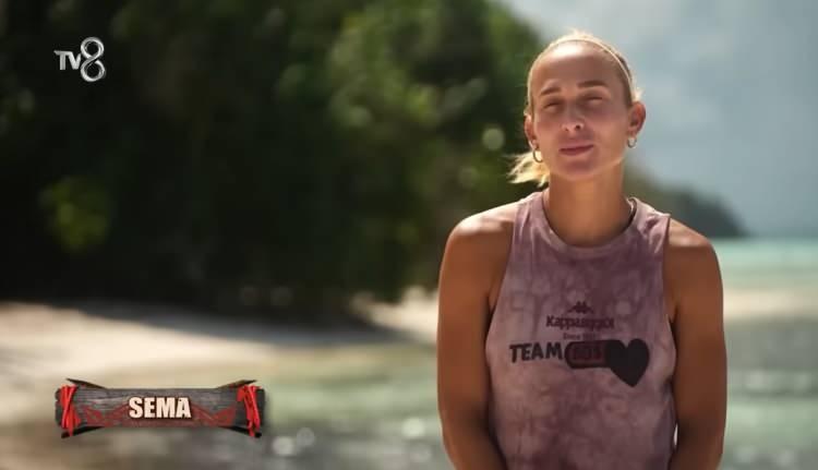 <p>Evini yapmak i&ccedil;in &ccedil;ok uğraşan Sema &uuml;z&uuml;lerek "Seslerden uyandım, evimi yıkmaya geldiler. Adaya ilk geldiğimiz g&uuml;n başladım ama bug&uuml;n evimi yıktılar. Turizm Bakanlığının sahilden g&ouml;r&uuml;nmesine izin vermediği bir durumdaymış bu. Şikayet ettiler, kesin Pınar'dan ş&uuml;pheleniyorum. 2.5 ayımı verdim &ccedil;&uuml;nk&uuml;. Şimdi yeni bir ev yapacağım" dedi.</p>
