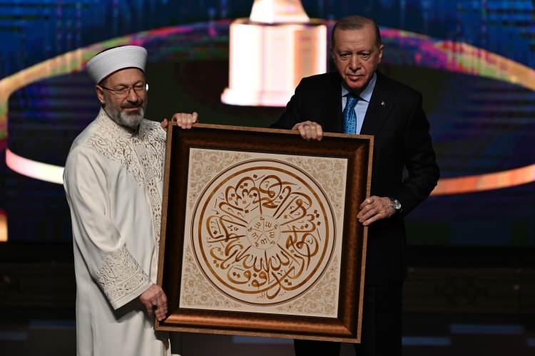 <p><span style="color:rgb(67, 67, 67)">Cumhurbaşkanı Recep Tayyip Erdoğan, Beştepe Kongre ve Kültür Merkezi'nde düzenlenen Türkiye Diyanet Vakfı 8. Uluslararası İyilik Ödülleri programına katıldı.</span></p>
