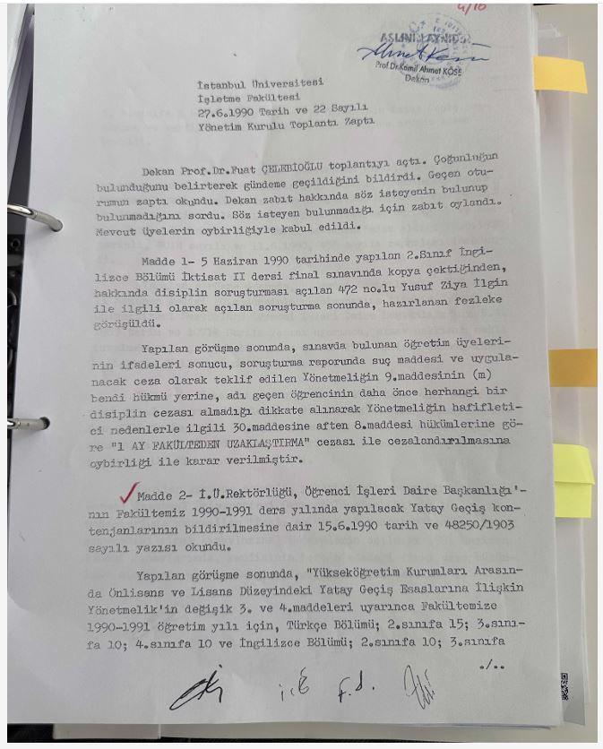 <p>21 Haziran 2019 tarihinde Sabah gazetesinde yayınlanan haberimiz: “ÖSYM’den habersiz üniversite kıyağı”<br />
<br />
CHP adayı İmamoğlu’nun bitirdiği İstanbul Üniversitesi (İÜ) İşletme Fakültesi İngilizce İşletme Bölümü’ne illegal yolla kayıt yaptırarak girdiği ortaya çıktı</p>
<p> </p>