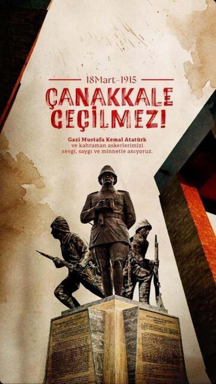 <p>İBRAHİM BÜYÜKAK</p>
<p>"18 Mart 1915... Çanakkale geçilmez. Gazi Mustafa Kemal Atatürk ve kahraman askerlerimizi sevgi, saygı ve minnetle anıyoruz."</p>