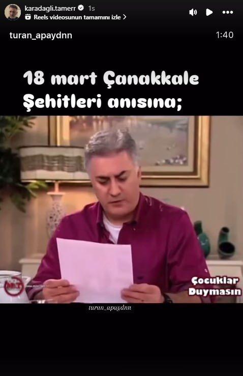 <p>TAMER KARADAĞLI</p>
<p>18 Mart Çanakkale Şehitleri anısına </p>