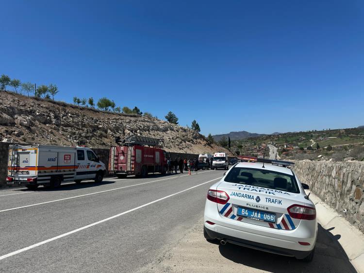 <p>Çevredeki vatandaşların durumu 112 Acil Çağrı Merkezi’ne bildirmesi üzerine, olay yerine 112 Sağlık, itfaiye, AFAD ve jandarma ekipleri sevk edildi.</p>