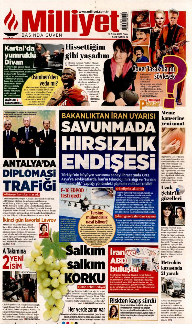 <p>Ticaret Bakanlığı’nın gümrük, lojistik ve nakliye firmalarına yönelik uyarısında, Türk savunma sanayisinin son dönemde yaptığı atılımlarla birlikte, bu alanda faaliyet gösteren firmaların Orta Asya ülkeleriyle ticaretlerinin arttığı belirtilerek, Türk firmalarının anlaşmaları doğrultusunda, savunma ürünlerinin Orta Asya ülkelerine sevkiyatında İran güzergâhının da kullanıldığı hatırlatıldı. Bu kapsamda bazı yerli firmalarca İran tarafından teknoloji hırsızlığı yapıldığına ilişkin endişelerin dile getirildiği bildirilen bakanlık yazısında, İran’ın son dönemdeki faaliyetlerine dikkat çekildi.</p>
