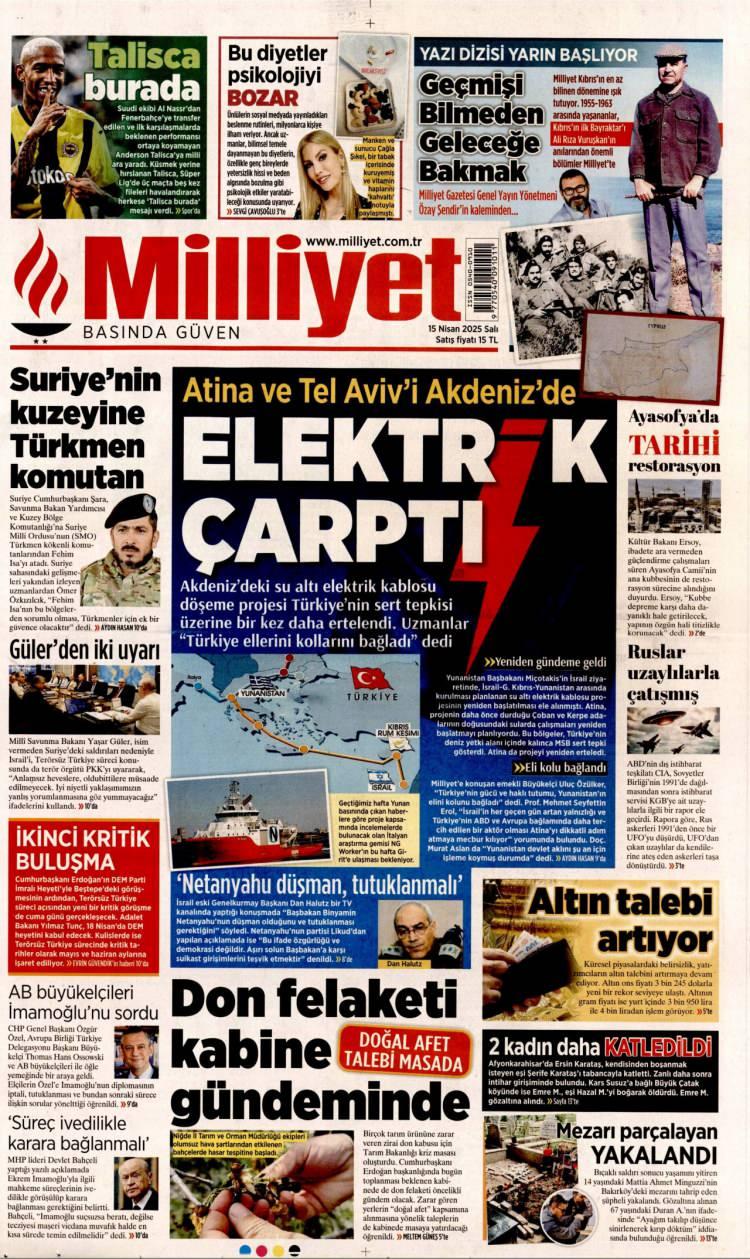 <p>İsrail-Güney Kıbrıs-Yunanistan arasında kurulması planlanan su altı elektrik kablosu döşeme projesi, Türkiye’nin sert tepkisi üzerine bir kez daha ertelendi. Gelişmeyi ’e değerlendiren uzmanlardan Özülker, ‘Türkiye’nin gücü Yunanistan’ın elli kolunu bağlamıştır’ derken, Prof. Erol, ‘Atina makul olmaya mecbur kaldı’ dedi.</p>
