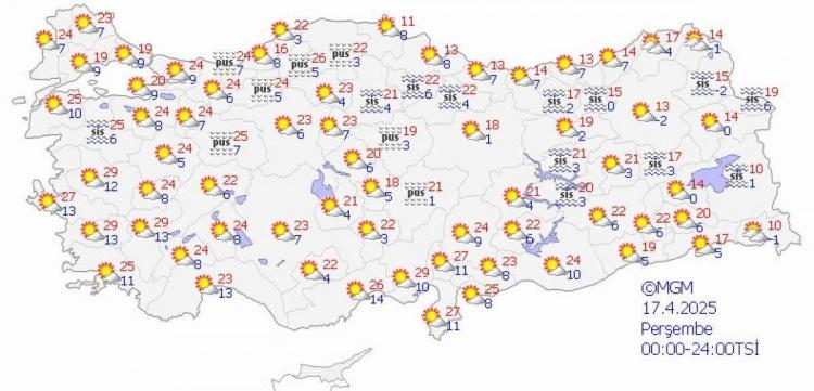 <p><strong>TRAKYA VE KUZEY EGE KIYILARINDA TOZ TAŞINIMI</strong></p>

<p>Trakya ile Kuzey Ege kıyılarında toz taşınımı görüleceği tahmin ediliyor.</p>
