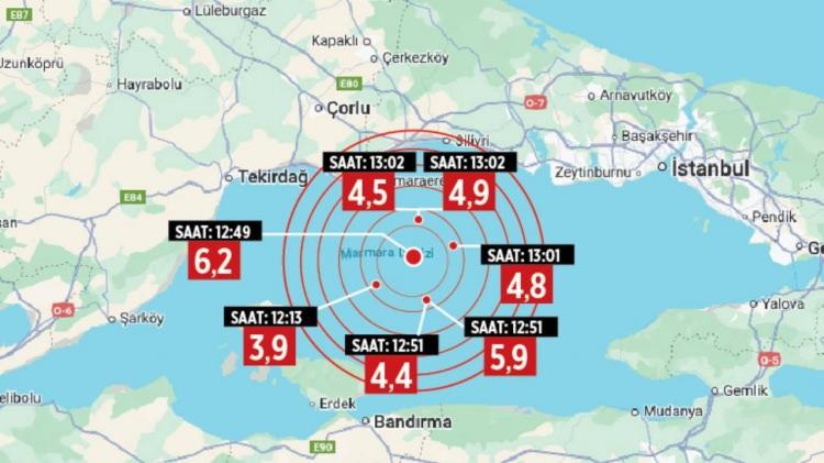 <p>Bununla birlikte, deprem Marmara Bölgesi ve hatta Ege Bölgesi'nin bazı illerinde de yoğun olarak hissedilmiştir.</p>
<p> </p>