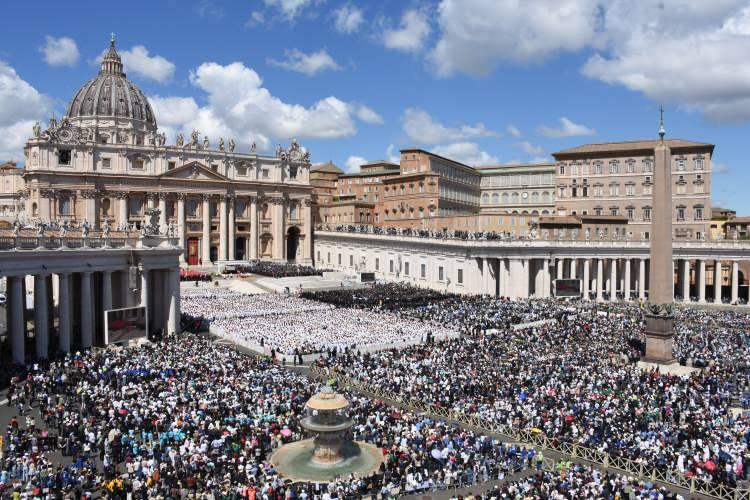 <p>Papa Francis'in cenaze töreninden görüntüler.</p>

