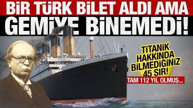 <p><strong><span style="color:#B22222">TİTANİK'E BİLET ALIP BINEMEYEN TÜRK KİMDİ?</span> İŞTE TİTANİK İLE İLGİLİ DAHA ÖNCE BİLMEDİĞİNİZ 45 SIR!</strong></p>