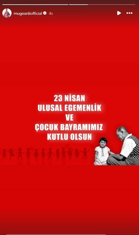 <p><strong>MÜGE ANLI</strong></p>
<p>23 Nisan Ulusal Egemenlik ve Çocuk Bayramı'mız kutlu olsun.</p>