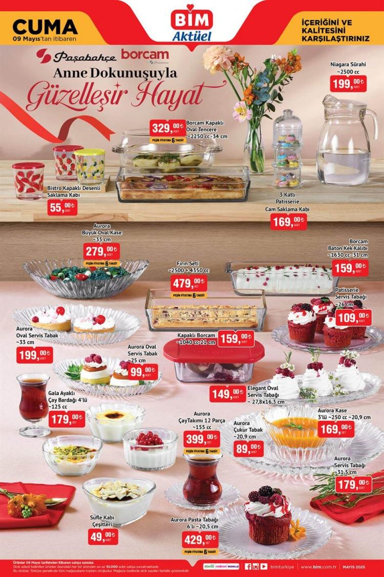 <p> </p>
<p> </p>
<p>• <strong>Paşabahçe Fırın Seti</strong> – 479 TL<br />
• <strong>Borcam Kapaklı Oval Tencere</strong> – 329 TL<br />
• <strong>Paşabahçe Niagara Sürahi</strong> – 199 TL<br />
• <strong>Paşabahçe Aurora Büyük Oval Kase</strong> – 279 TL<br />
• <strong>Paşabahçe Borcam Baton Kek Kalıbı</strong> – 159 TL<br />
• <strong>Paşabahçe Patisserie Servis Tabağı</strong> – 109 TL<br />
• <strong>Paşabahçe Aurora Oval Servis Tabak</strong> – 199 TL<br />
• <strong>Paşabahçe Aurora Oval Servis Tabak</strong> – 99 TL<br />
• <strong>Paşabahçe Elegant Oval Servis Tabağı</strong> – 149 TL<br />
• <strong>Paşabahçe Aurora Pasta Tabağı</strong> – 429 TL<br />
• <strong>Paşabahçe Bistro Kapaklı Desenli Saklama Kabı</strong> – 55 TL<br />
• <strong>Paşabahçe Kapaklı Borcam</strong> – 159 TL<br />
• <strong>Paşabahçe Aurora Çay Takımı</strong> – 399 TL</p>