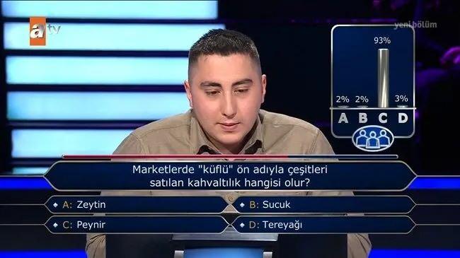 <p><strong>BİR JOKER DAHA KULLANDI</strong></p>
<p>Demirkol daha sonra aynı soru için seyirci joker hakkını kullandı.</p>