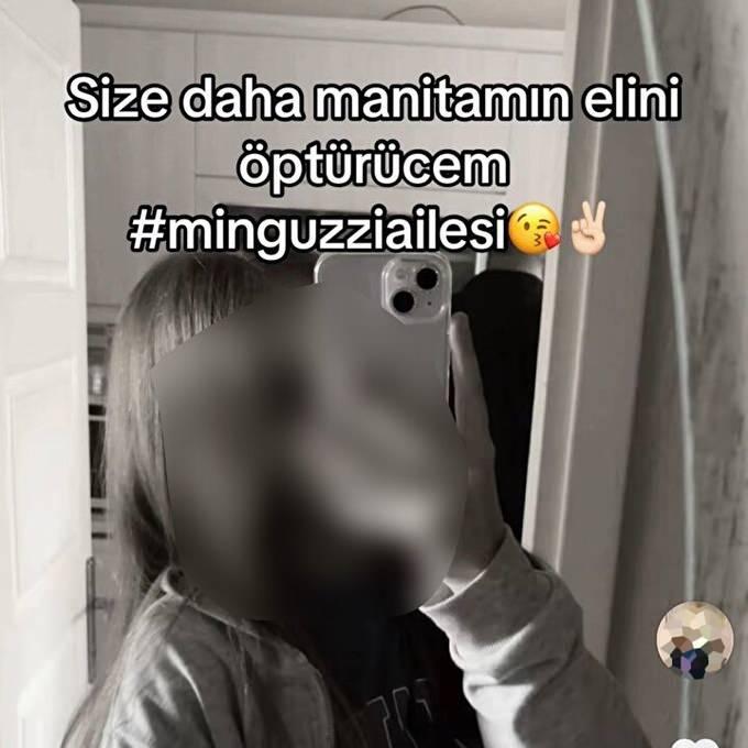 <p>Tepkiye sebep olan paylaşımlarda zanlıya açık açık destek veren 'LanSahra' kullanıcı isimli genç kız bir fotoğrafının altına,<span style="color:#B22222"><em><strong> ''Size daha manitamın elini öptüreceğim Minguzzi ailesi'' </strong></em></span>yazdı.</p>
<p></p>