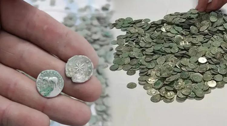 <p><strong><em>Romanya'nın küçük bir köyünde yürüyüşe çıkan Rumen Marius Mangeac, 2 bin yıllık bir hazine keşfetti.</em></strong></p>