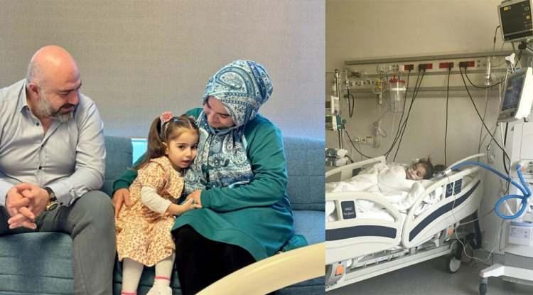 Ankaralı minik Fatma Nur dünyada ikinci vaka! Kalbi yatay doğdu