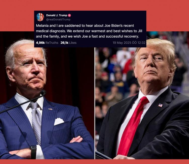 <p><span style="color:#B22222"><strong>TRUMP'TAN "GEÇMİŞ OLSUN" MESAJI</strong></span></p>
<p><br />
Öte yandan, ABD Başkanı Donald Trump, Truth Social hesabından bir açıklama yaparak Biden'a geçmiş olsun dileklerini iletti.</p>
<p> </p>