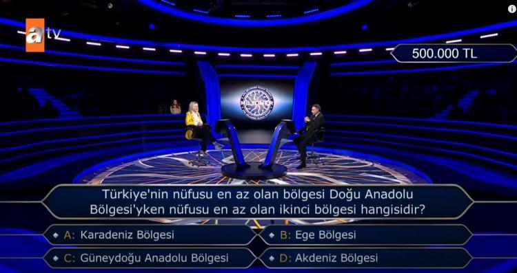 <p>Türkiye'nin nüfusu en az olan bölgesi Doğu anadolu Bölgesi'yken nüfusu en az olan ikinci bölgesi hangisidir?</p>

<p>A. Karadeniz Bölgesi</p>

<p>B. Ege Bölgesi</p>

<p>C. Güneydoğu Anadolu Bölgesi</p>

<p>D. Akdeniz Bölgesi</p>
