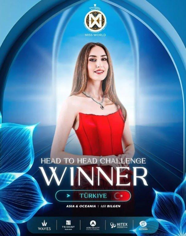 <p><span style="color:#000000">Miss World organizasyonu tarafından yapılan resmi açıklamada, <em><strong>"72'nci Dünya Güzellik Yarışması'nın çeyrek finalinde yer alan İdil Bilgen'i tebrik ediyoruz. Gerçek güzelliğin şefkat ve cesarette bulunduğunu kanıtladı"</strong></em> ifadelerine yer verildi.</span></p>