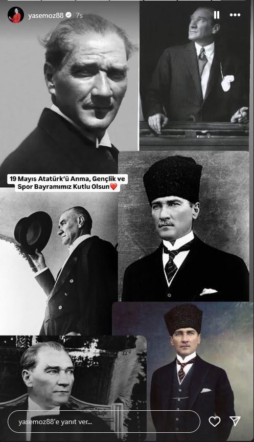 <p><span style="color:#000000"><strong>YASEMİN SAKALLIOĞLU</strong></span></p>

<p><em><span style="color:#000000"><strong>"</strong>19 Mayıs Atat&uuml;rk'&uuml; Anma Gen&ccedil;lik ve Spor Bayramı kutlu olsun."</span></em></p>
