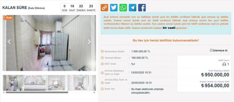 <p>İşte satışa &ccedil;ıkan icralık evler ve fiyatları...</p>

<p>&nbsp;</p>
