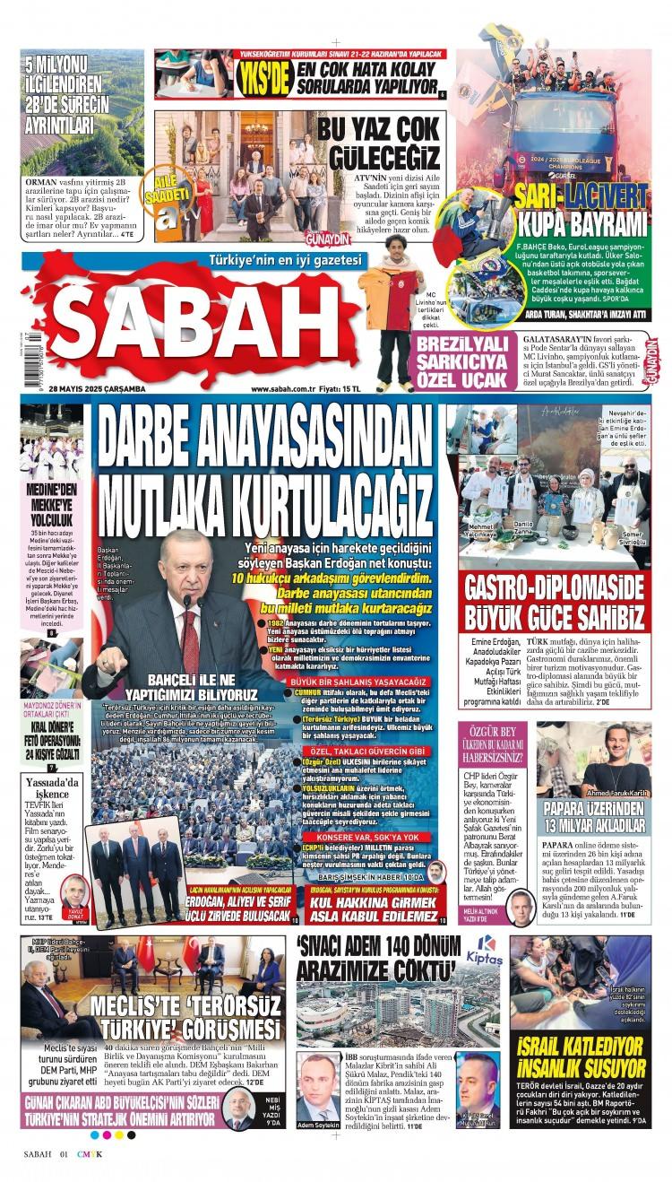 <p>28 Mayıs Çarşamba atılan gazete manşetlerini siz değerli okurlarımız için derledik...</p>
<p> </p>