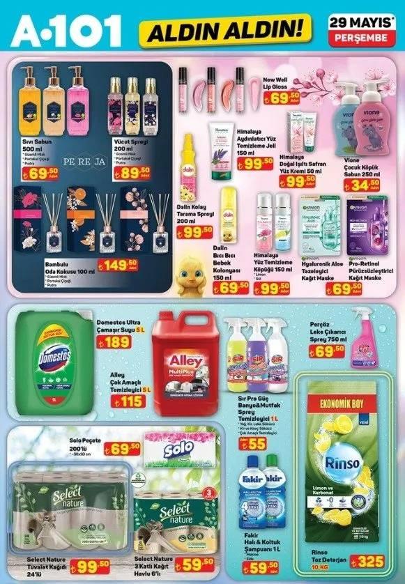 <p><br />
100 ML Oda Kokusu 149,50 TL</p>
<p>200 ML Kolay Tarama Spreyi 99,50 TL</p>
<p>Tazeleyici Kağıt Maske 69,50 TL</p>
<p>5 L Çamaşır Suyu 189 TL</p>
<p>1 L Halı ve Koltuk Şampuanı 59,50 TL</p>