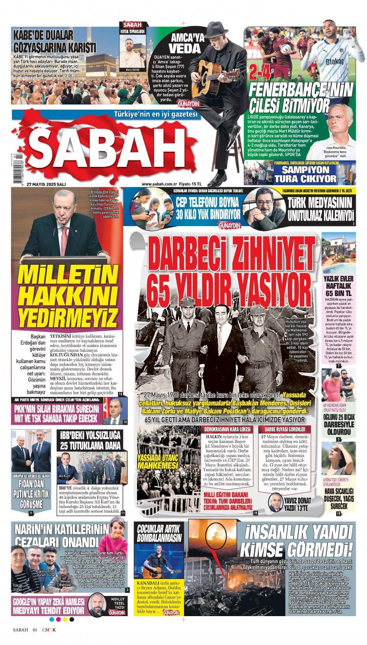 <p>27 Mayıs Salı atılan gazete manşetlerini siz değerli okurlarımız için derledik...</p>