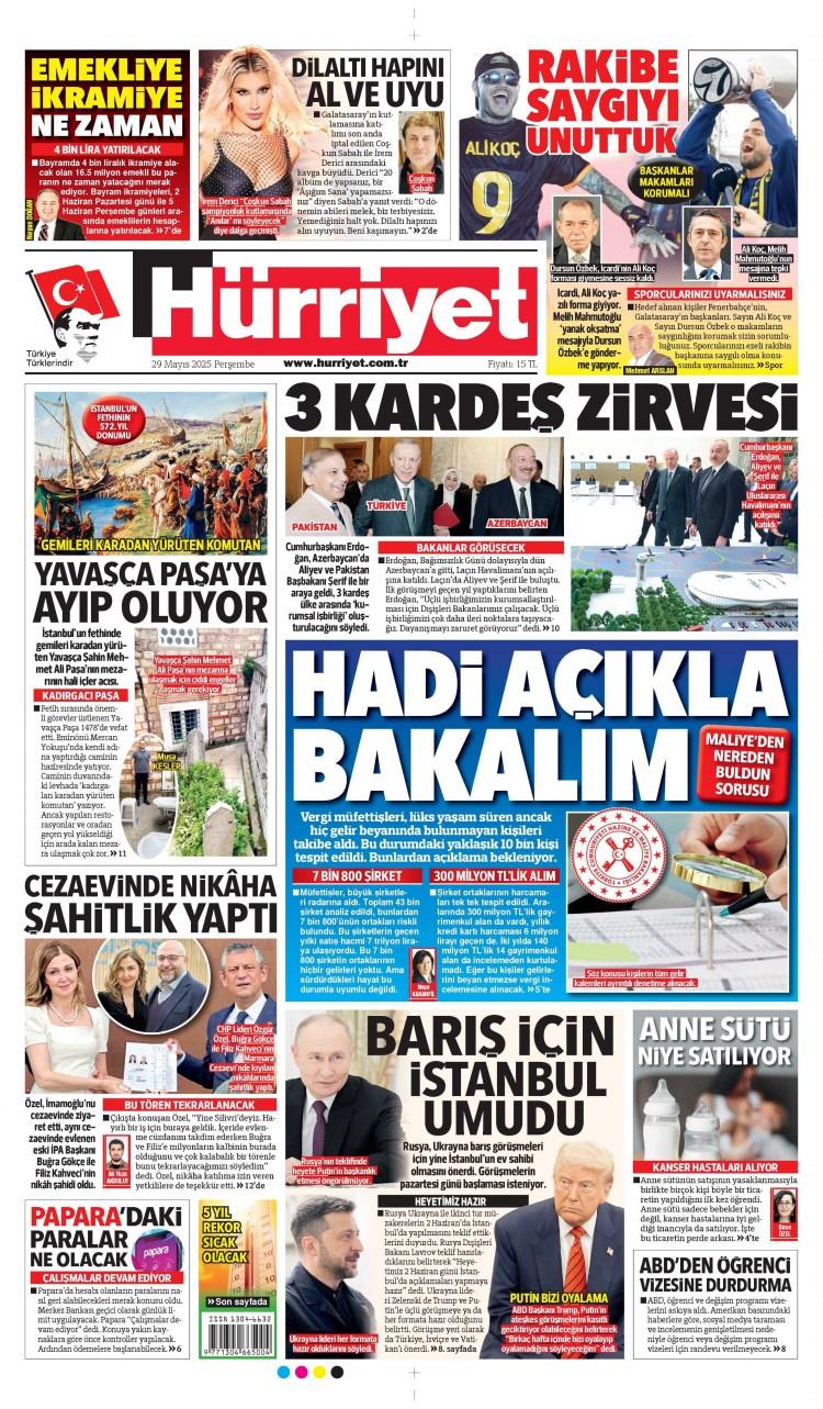 <p>29 Mayıs Perşembe atılan gazete manşetlerini siz değerli okurlarımız için derledik...</p>