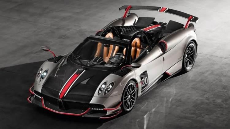 <p><span style="color:#B22222"><strong>12) PAGANI HUAYRA ROADSTER BC</strong></span><strong> | 3,5 MİLYON DOLAR</strong></p>
<p> </p>
<p><strong>Sıfırdan 60 mil hıza: </strong>3,3 saniye<br />
<strong>Azami Hız: </strong>238 mil/saat</p>