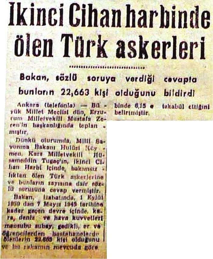 <p><strong>Türkiye'^deki kaynaklara göre ise bu rakam farklılık göstermektedir.</strong></p>
<p> </p>
<p>Olası bir işgale karşı Türk ordusunun mevcudu bir milyondan daha fazla bir sayıya ulaşmıştır.</p>