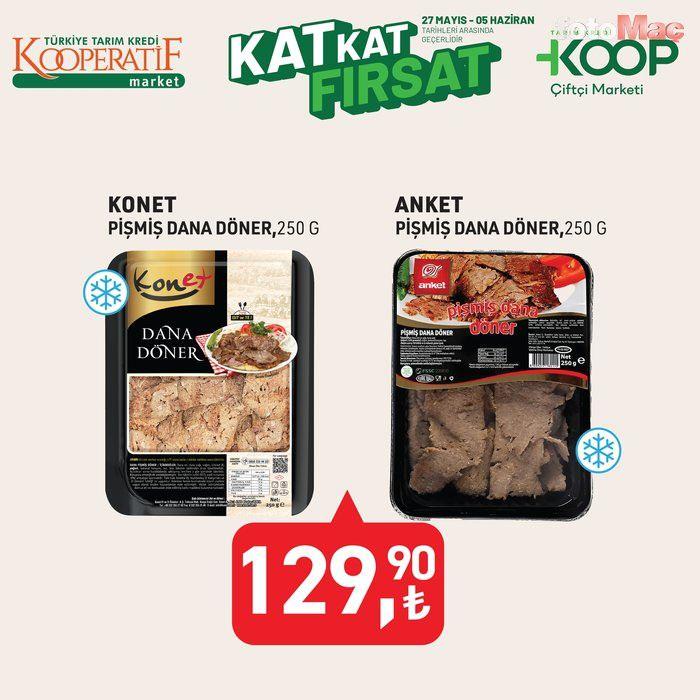 <p><strong>Konet/Anket Pişmiş Dana Döner 250 g: 129,90 TL</strong></p>
<p> </p>
<p> </p>