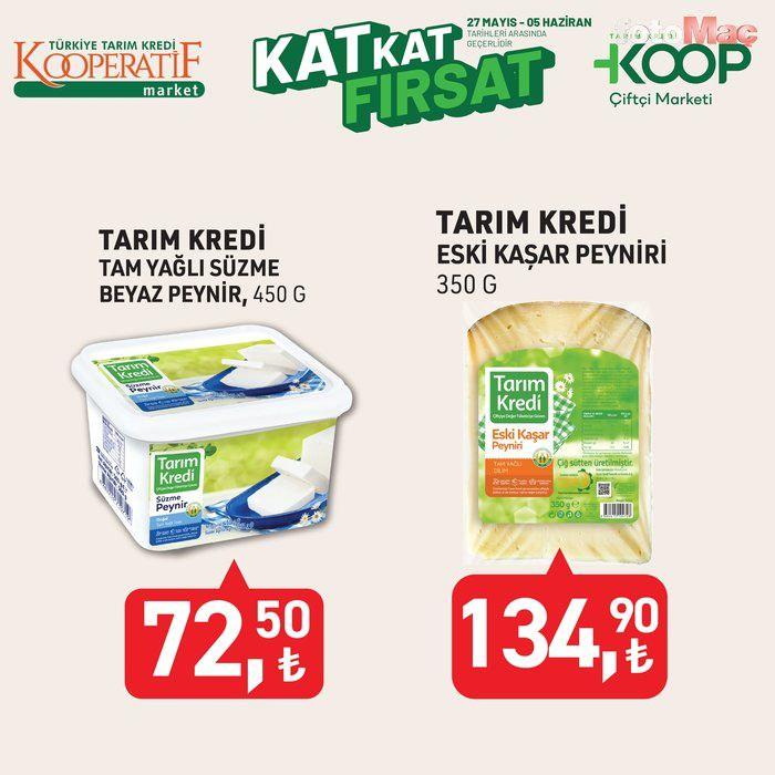 <p><strong>Tarım Kredi Tam Yağlı Süzme Beyaz Peynir 450 g: 72,50 TL</strong></p>

<p> </p>

<p> </p>

<p><strong> Tarım Kredi Eski Kaşar Peyniri 350 g: 134,90 TL</strong></p>
