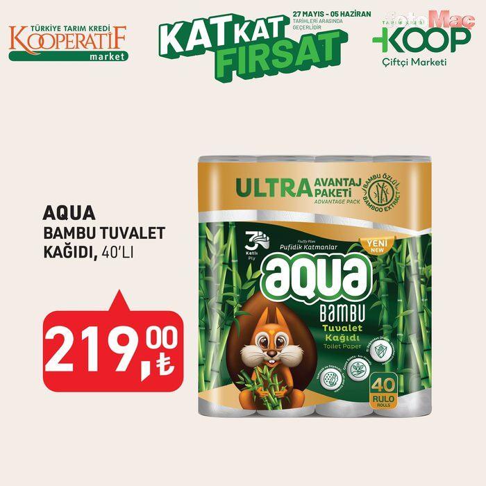<p><strong>Aqua Bambu Tuvalet Kağıdı 40'lı: 219 TL</strong></p>

<p> </p>
