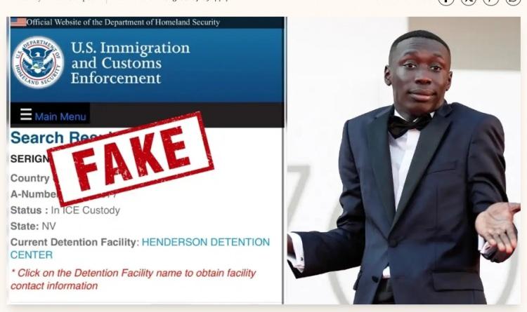 <p>Loudon, ICE'in gözaltı sorgulama sitesinden olduğunu iddia ettiği bir ekran görüntüsü de paylaştı. Ancak bu görüntünün doğruluğu bağımsız kaynaklarca teyit edilemedi. ICE veya Lame'in temsilcileri konuyla ilgili resmi bir açıklama yapmadı.</p>
