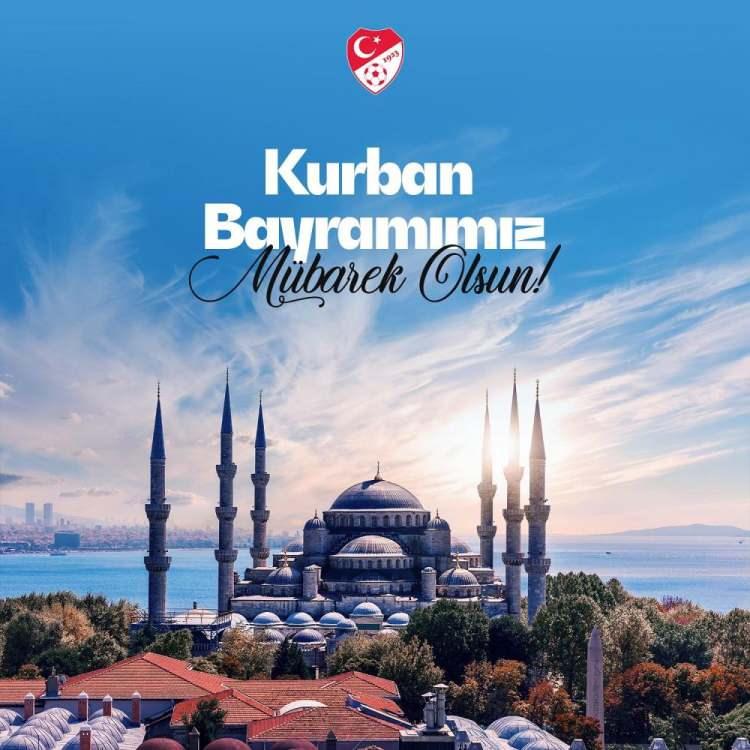<p>Türkiye Futbol Federasyonu "Kurban Bayramı’nın ülkemize, milletimize ve tüm spor dünyasına barış ve huzur getirmesini diliyor; tüm İslam aleminin bayramını kutluyoruz."</p>