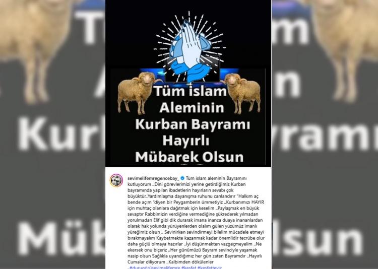 <p><strong><span style="color:rgb(128, 0, 0)">SEVİM EMRE GENCEBAY</span></strong></p>
<p><span style="color:rgb(0, 0, 0)"><em><strong>"Tüm islam aleminin Bayramını kutluyorum ..Dini görevlerimizi yerine getirdiğimiz Kurban bayramında yapılan ibadetlerin hayırların sevabı çok büyüktür..Yardımlaşma dayanışma ruhunu canlandırır “Halkım aç bende açım “diyen bir Peygamberin ümmetiyiz ..Kurbanımızı HAYIR için muhtaç olanlara dağıtmak için keselim ..Paylaşmak en büyük sevaptır Rabbimizin verdiğine vermediğine şükrederek yılmadan yorulmadan Elif gibi dik durarak imana inanca duaya inananlardan olarak hak yolunda yürüyenlerden olalım gülen yüzümüz imanlı yüreğimiz olsun .. Sevinirken sevindirmeyi bilelim mücadele etmeyi bırakmayalım Kaybetmekte kazanmak kadar önemlidir tecrübe olur daha güçlü olmaya hazırlar ..İyi düşünmekten vazgeçmeyelim ..Ne ekersek onu biçeriz ..Her günümüzü Bayram sevinciyle yaşamak nasip olsun Sağlıkla uyandığımız her gün zaten Bayramdır ..Hayırlı Cumalar diliyorum ..Kalbimden dökülenler"</strong></em></span></p>
