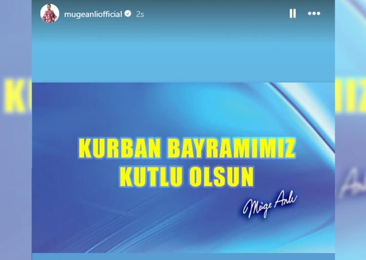<p><span style="color:rgb(128, 0, 0)"><strong>MÜGE ANLI</strong></span></p>

<p><span style="color:rgb(0, 0, 0)"><em><strong>"Kurban Bayramımız kutlu olsun."</strong></em></span></p>
