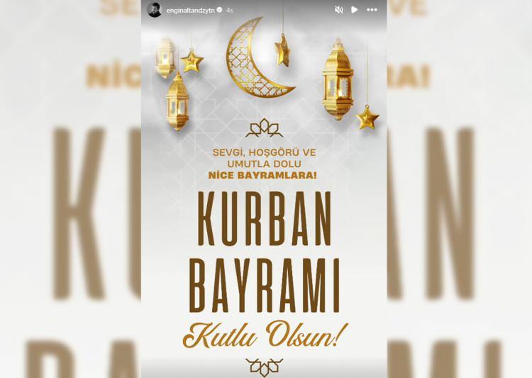 <p><span style="color:rgb(128, 0, 0)"><strong>ENGİN ALTAN DÜZYATAN </strong></span></p>

<p><span style="color:rgb(0, 0, 0)"><em><strong>"Sevgi, hoşgörü ve umutla dolu nice bayramlara! Kurban Bayramı kutlu olsun."</strong></em></span></p>
