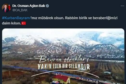 <p>Kurban Bayramı'mız mübârek olsun. Rabbim birlik ve beraberliğimizi daim kılsın</p>