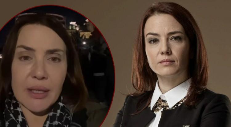 Ünlü oyuncu Deniz Uğur 48 saatlik Gazze nöbetinde!