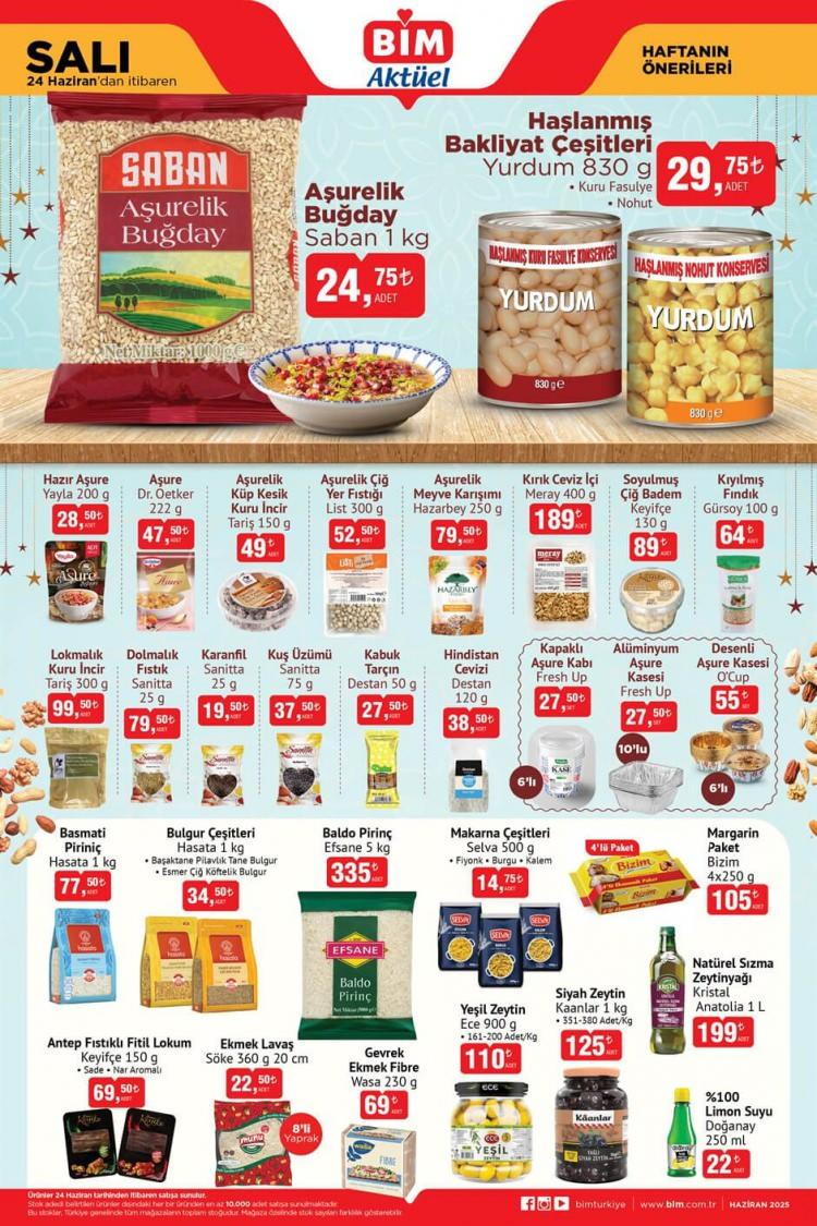 <p> </p>
<p> </p>
<p>• <strong>Saban Aşurelik Buğday 1 kg</strong> 24,75 TL<br />
• <strong>Dr. Oetker Aşure</strong> 47,50 TL<br />
• <strong>Tariş Aşurelik Küp Kesik Kuru İncir</strong> 49 TL<br />
• <strong>List Aşurelik Çiğ Yer Fıstığı</strong> 52,50 TL<br />
• <strong>Hazarbey Aşurelik Meyve Karışımı</strong> 79,50 TL<br />
• <strong>Meray Kırık Ceviz İçi</strong> 189 TL<br />
• <strong>Keyifçe Soyulmuş Çiğ Badem</strong> 89 TL</p>