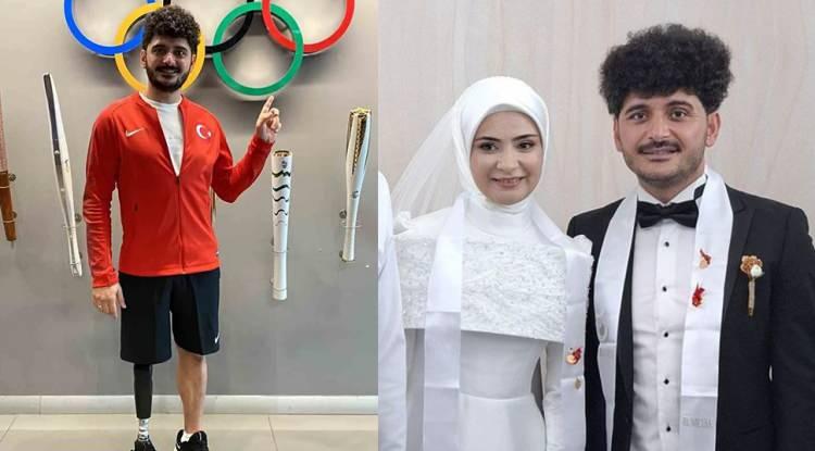 'Ampute Messi'den müjdeli haber! Barış Telli ve Rümeysa Çakmak evlendi