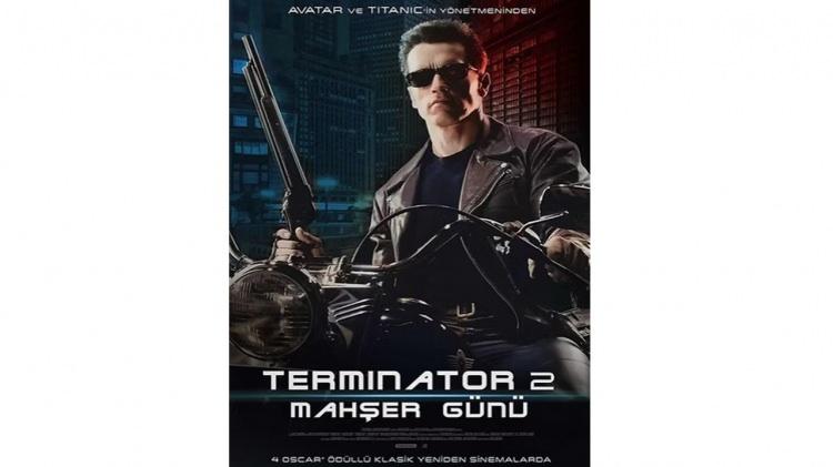 <p><strong>TERMİNATÖR 2: MAHŞER GÜNÜ</strong></p>
<p>TBilim kurgu sinemasının mihenk taşlarından biri olan “Terminatör 2: Mahşer Günü”, James Cameron imzasıyla bu hafta 3D formatında yeniden sinemalara geliyor.</p>
<p> </p>
<p>İnsan direnişinin gelecekteki lideri John Connor’ı yok etmek üzere gönderilen ölümcül T-1000 ile onu korumak için geçmişe gelen T-800 arasındaki amansız mücadele, yeni teknolojiyle daha da etkileyici bir hale bürünüyor.</p>